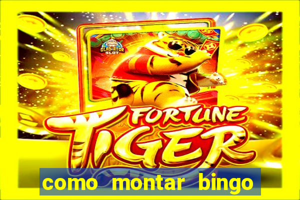 como montar bingo brinquedos toia